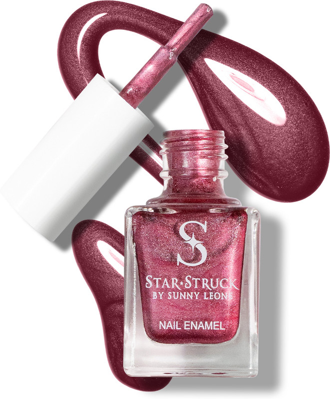 STARSTRUCK BY SUNNY LEONE Metalic Plum - Metallic Nail Polish | High-Impact Shine, Chip-Resistant Metalic Plum