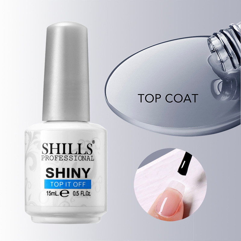 Shills professional shiny (topcoat) top it off gel polish clear