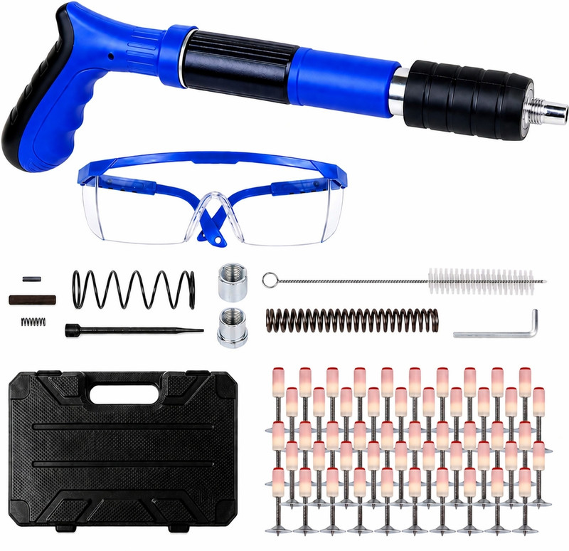 ZEKISTA Manual Steel Nail Gun Tool for Concrete & Wood, Portable Mini Wall Fixer Manual Steel Nail Gun Tool for Concrete & Wood, Portable Mini Wall Fixer Cordless Nailer(8-12mm gauge)