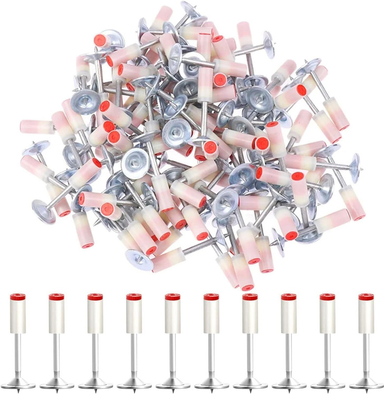 infinitepiinitiatives 7.3mm Nail GunS Manual Steel Nails, Round Nails 100 pcs Rivet , Nails for Concrete Nail Gun, Nails Wall Fastening Tool Rivets Corded & Cordless  Nailer(100 gauge)
