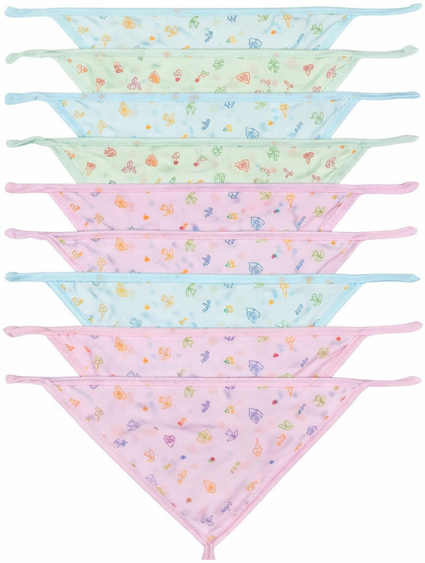 KALRA MAGIC 9 Pc Soft Hosiery Cotton Nappy for new born baby Langot Washable, Multicolour