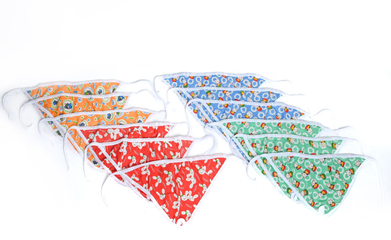 Humppy Kids Babies Multicolor Printed Hosiery Cotton Nappies Langot