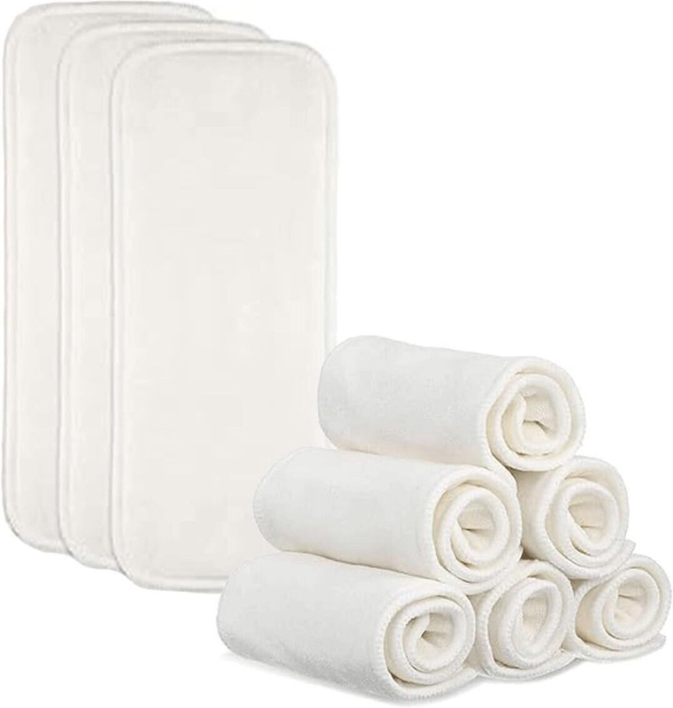 Smile Shake Adjustable Soaker Liners for Baby Cloth Diapers Nappy Inserts Pad Pack of 5