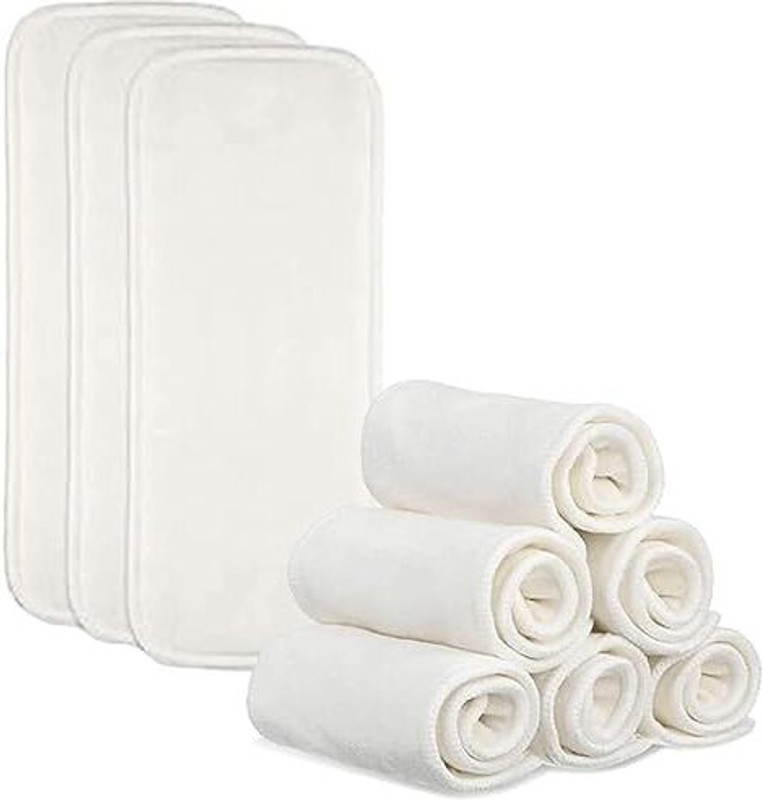 pilu High Absorbent Cloth Diaper Pad Inserts Pack of 5 | Washable Reusable Pads