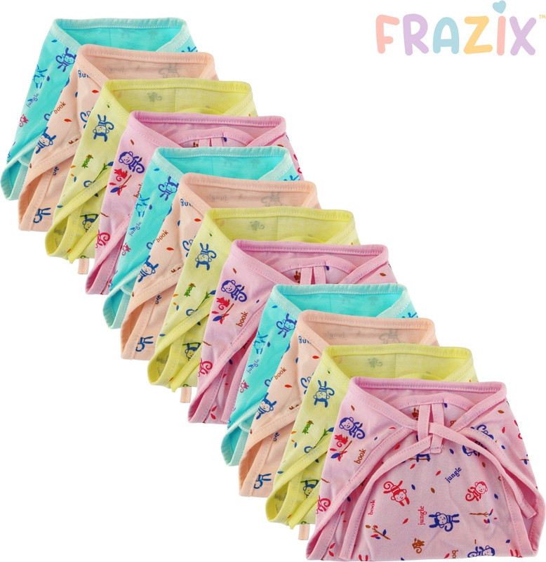 frazix New Born Baby Girl,Boy 100% Cotton Nappy hosieary material