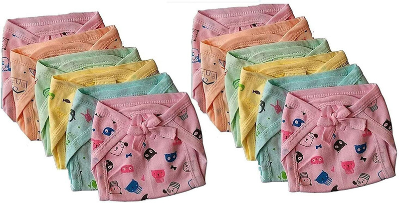 GroovyKids New Born Baby Cotton Hosiery Nappies, Nadi, Langot Washable Reusable