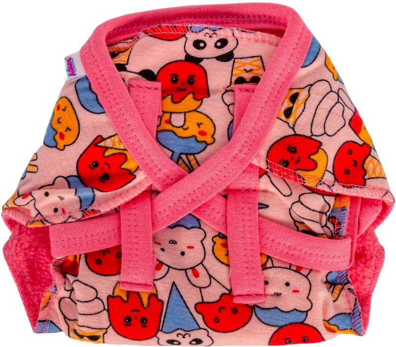 Adore Insta Dry Baby Cloth Tie Knot Langot/ Nappies- up to 2* Pees 4-8 Months Pink