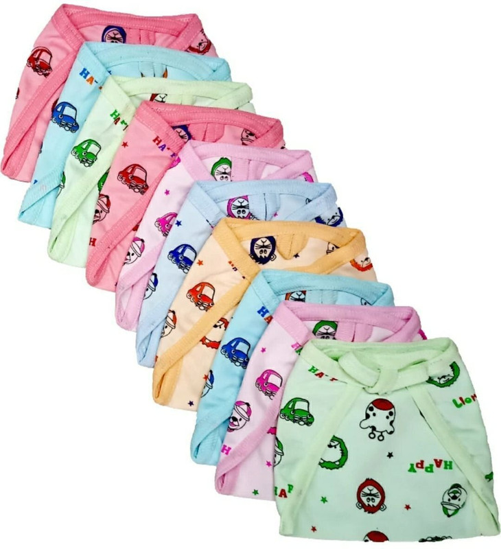 ocean count New born Baby's Cotton Cloth nappy Washable nappies (multicolour)