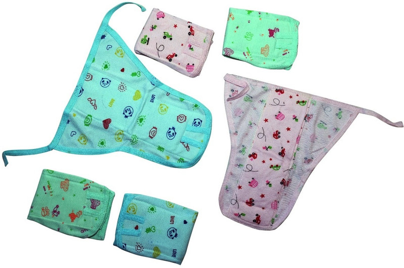 Sagu Reusable Baby Cloth Diaper Langot | Pack of 3 | Soft Cotton Fabric | Multicolor