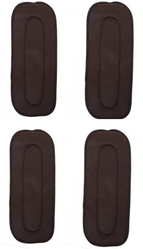 SBTs Baby Washable Reusable 5 Layers Black Insert Pad for Baby Diaper Pack of 4