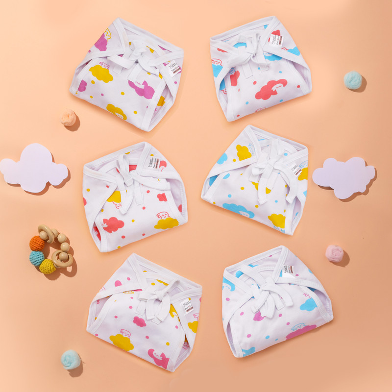 Superbottoms BASIC Cotton Langot | Double Layered | Soft & Breathable | Pack of 6 | 0 - 6M