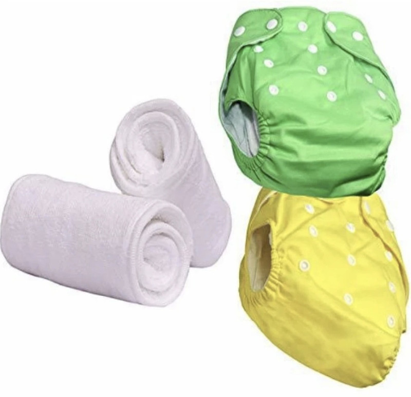 outfitx Adjustable Quick Dry Washable Reusable Cloth Nappy For New Borns (0-36 Months)