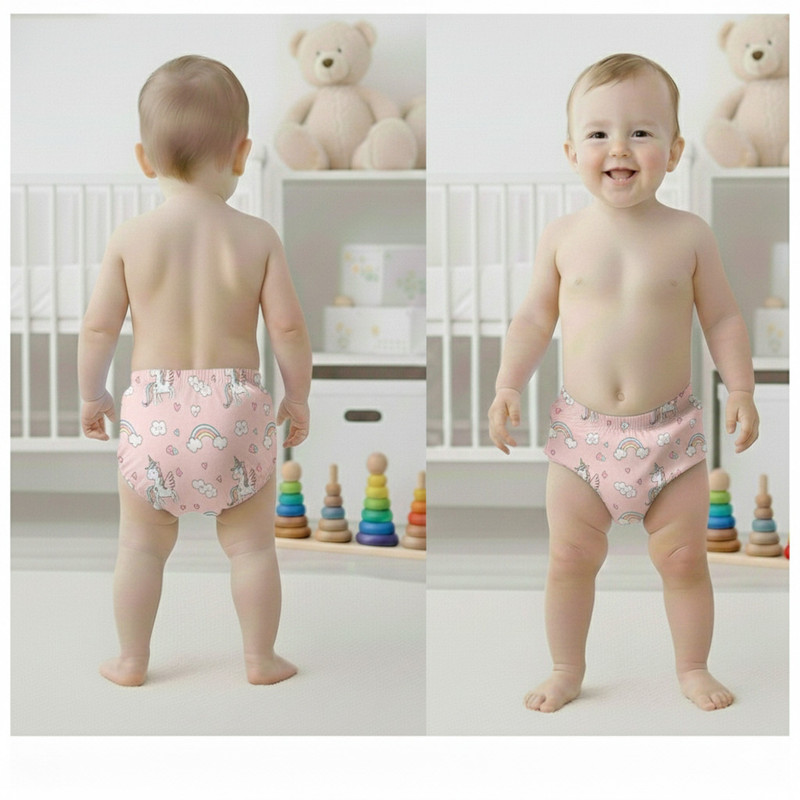Bembika Baby Training Pant Cotton Padding for DryFeel Reusable Leakproof Training Pants