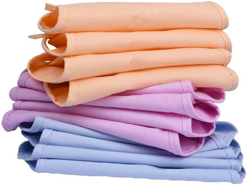 Ambiaim International Cotton Nappies for new born baby 0-6 months, 12 Langot Washable and Reusable