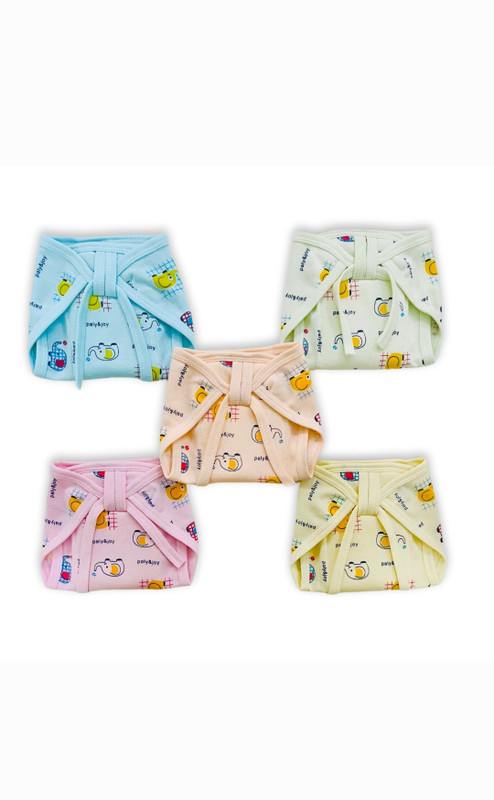 CHITRAKIDS baby boys & baby girl nappy's soft and reusable multi-colour nappy's