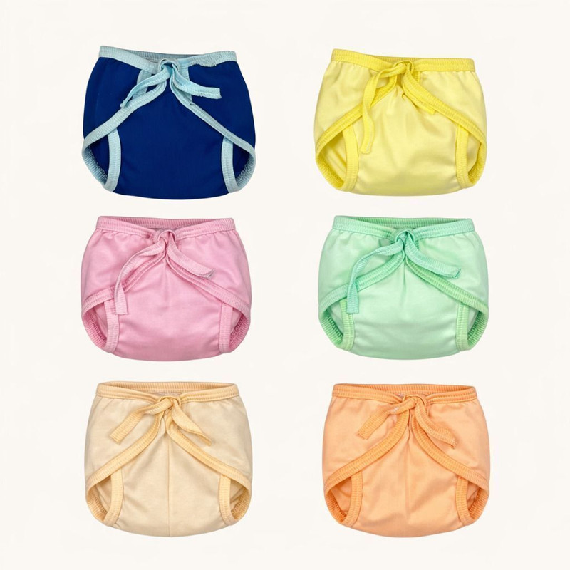 Naavinya Hub Washable Reusable double layered Hosiery Cotton Diapers ,Nappy, Langot For baby