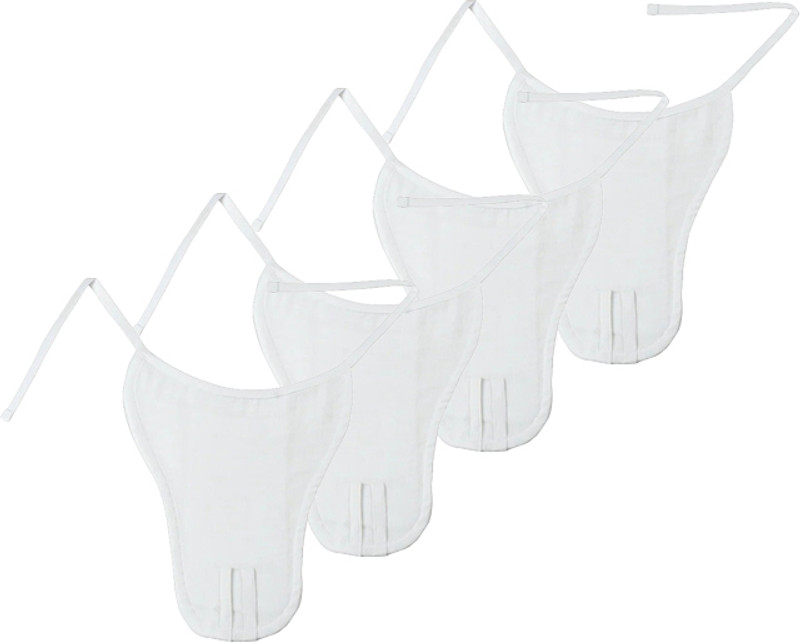 Antling 100% Pure Cotton Muslin White Nappy | Soft Hosiery Cotton Cloth Diaper (Newborn)