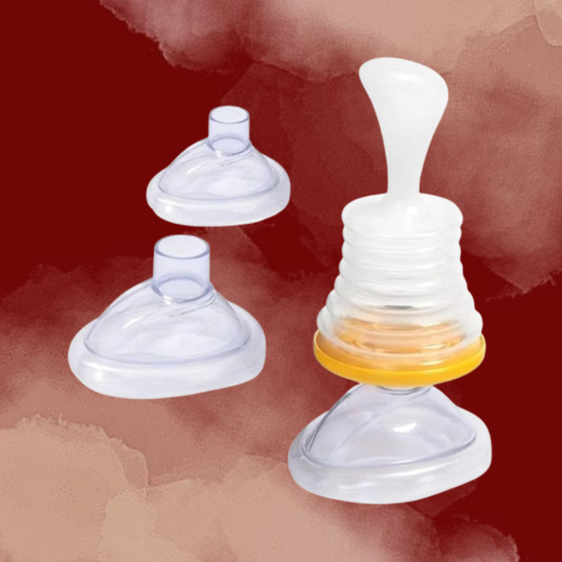 KARMANS Infant Food Dispenser Spoon Bottle with Easy Flow Manual Nasal Aspirator(White)
