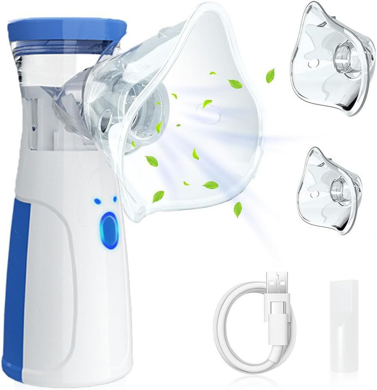 Kripara Sales Portable Nebulizer Travel Silent Handheld USB Rechargeable for Adults & Kids Battery Operated Nasal Aspirator(Multicolor)
