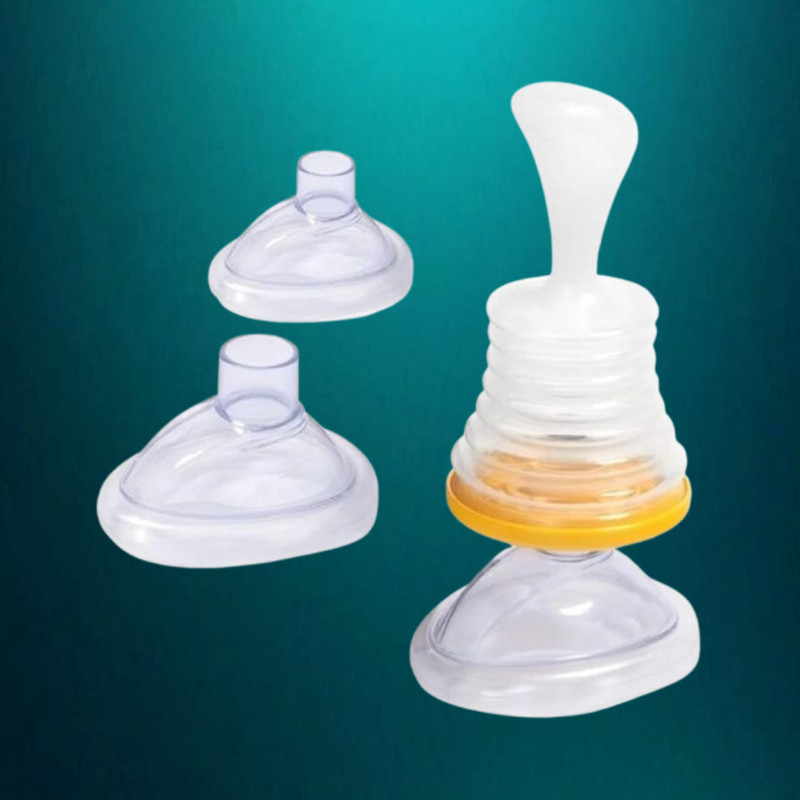 KINYAT Infant Food Feeder Spoon with Easy Press Container Manual Nasal Aspirator(White)