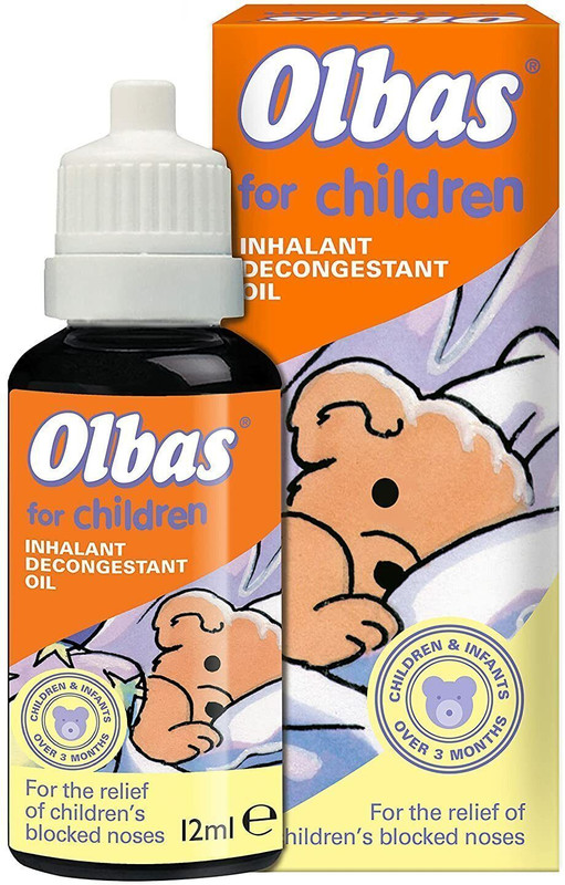 OLBAS Inhalant Decongestant Oil, For Children, Relief From Blocked Nose Manual Nasal Aspirator(Transparent)