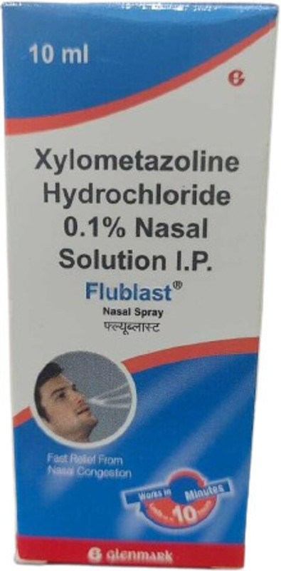 FLUBLAST Nasal Spray 10ml Manual Nasal Aspirator(White)