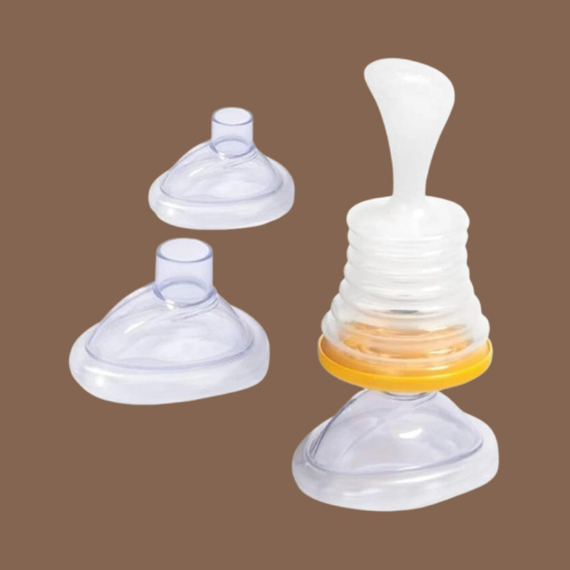 kemisha Infant Feeding Spoon Bottle with Smooth Dispense System Manual Nasal Aspirator(White)