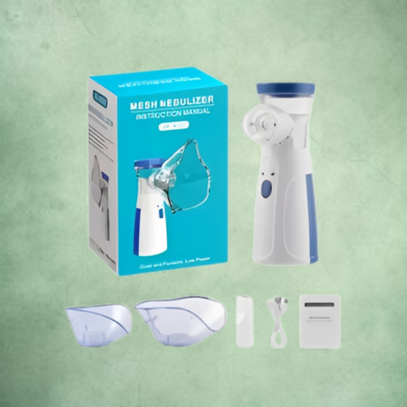 LUXORIO Quiet Portable Breathing Therapy Nebulizer Pack of 5 Battery Operated Nasal Aspirator(Blue)