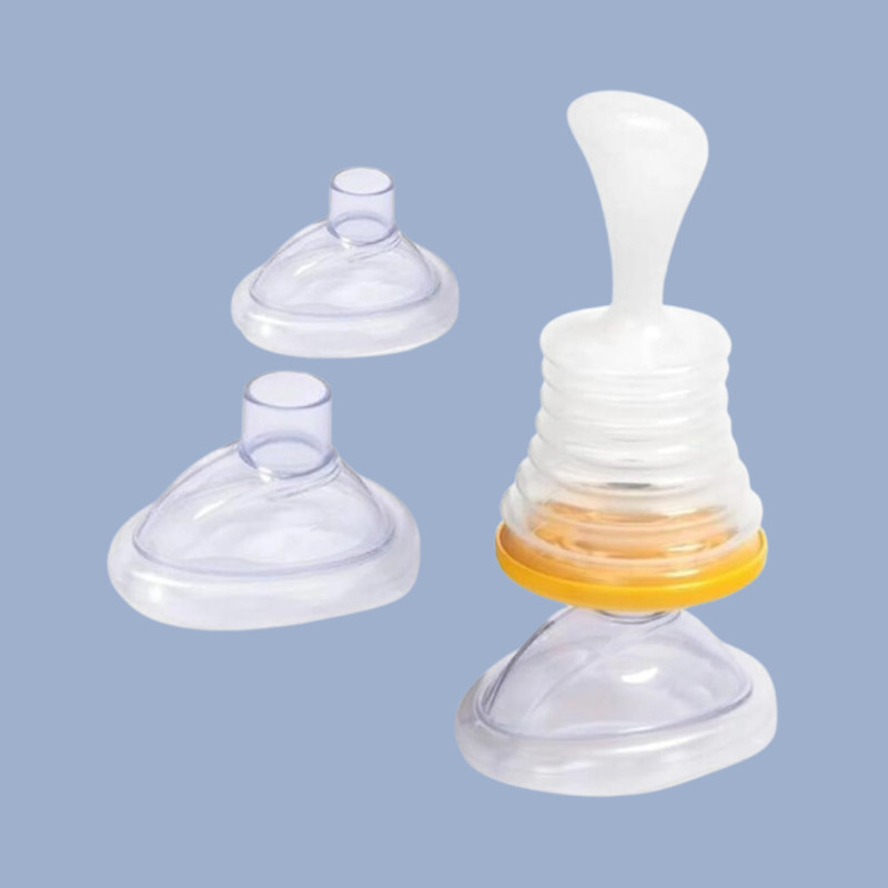 kemisha Silicone Baby Feeding Spoon Bottle with Easy Use Feature Manual Nasal Aspirator(White)