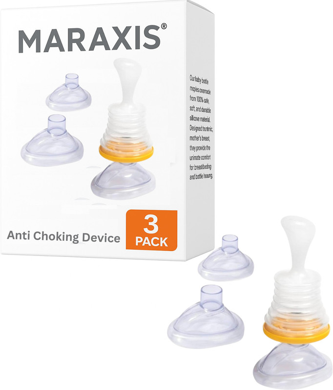 maraxis Choke Reliever, Choking Rescue Device with Hook for Easy-Access - 3 Sizes Manual Nasal Aspirator(Transparent)
