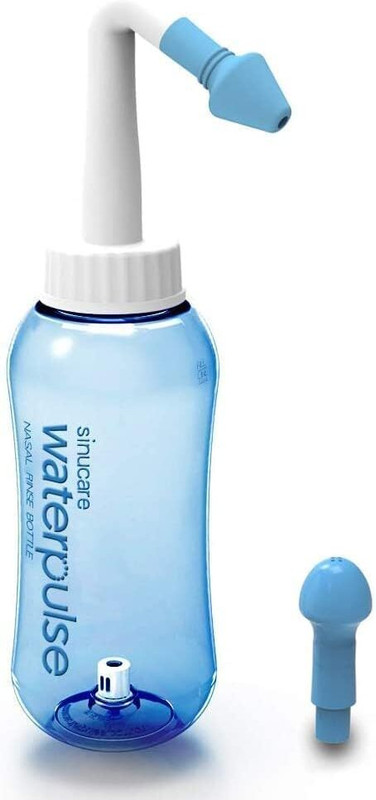 WAKTORO 300ML Waterpulse Nasal Wash Bottle, Nose Wash Cleaner Pressure Manual Nasal Aspirator(Multicolor)