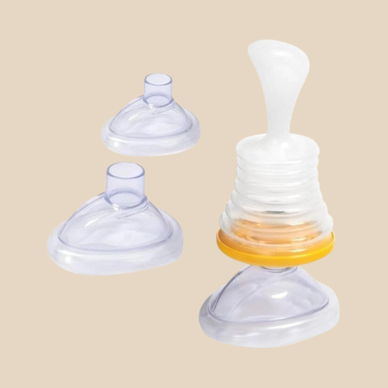 KARMANS Baby Feeding Bottle Spoon with Smooth Flow Dispensing Manual Nasal Aspirator(White)