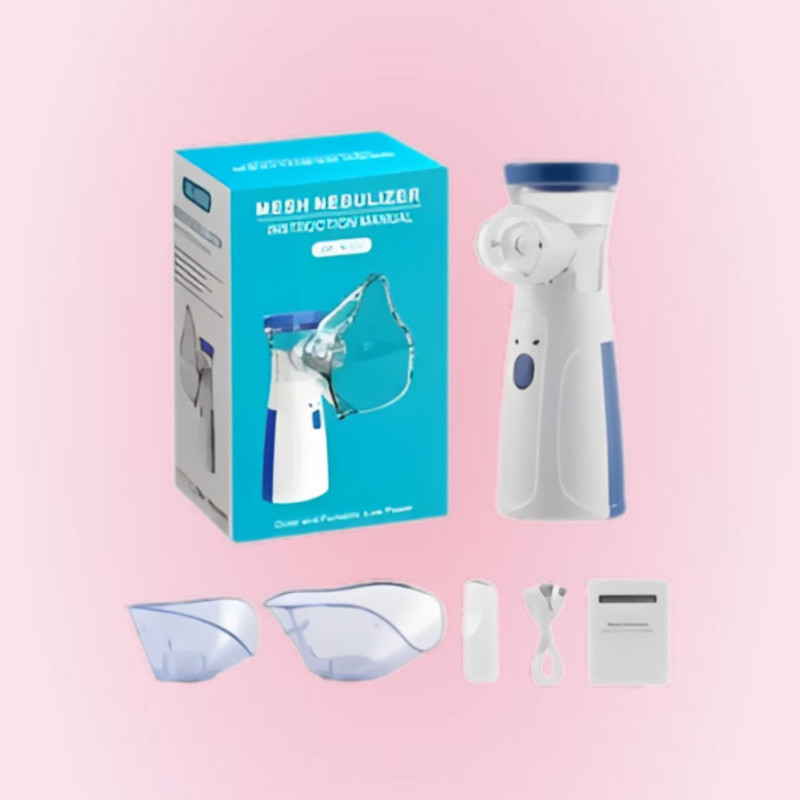 Bugnix Personal Portable Respiratory Care Nebulizer Pack of 5 Battery Operated Nasal Aspirator(Blue)