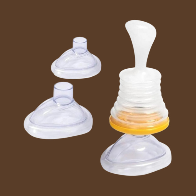 ASHAKA Infant Feeding Spoon Bottle with Leak Safe Cap Manual Nasal Aspirator(White)