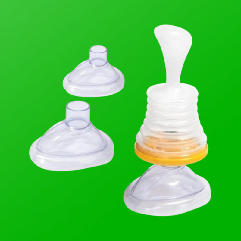 heylark hub Infant Feeding Spoon Bottle with Smooth Output Design Manual Nasal Aspirator(White)