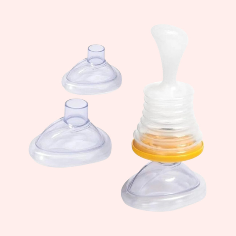 Veda Cosmic Baby Feeding Bottle Spoon with Smooth Dispense Output Manual Nasal Aspirator(White)