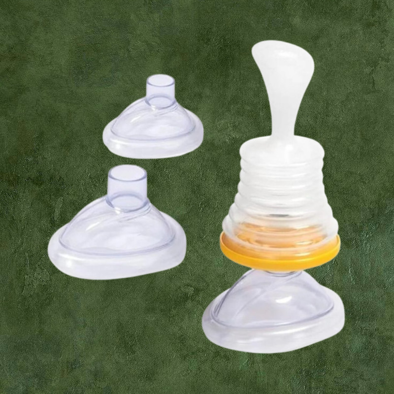 ASHAKA Baby Feeding Spoon Bottle with Soft Tip Design Manual Nasal Aspirator(White)