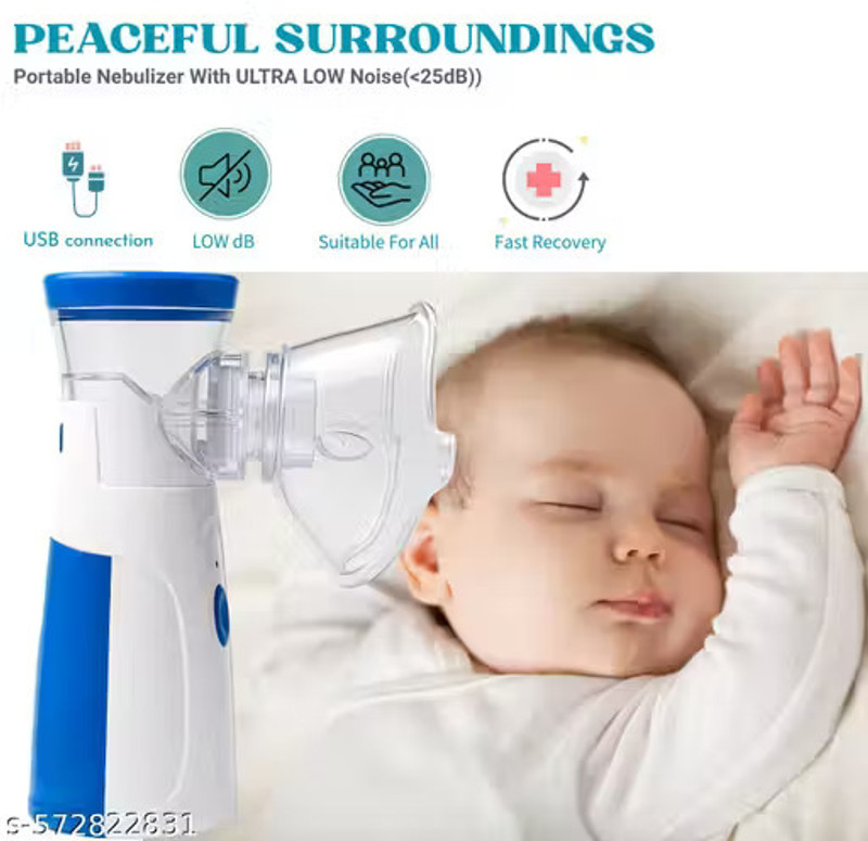RM ENTERPRISE Nebulizer. Battery Operated Nasal Aspirator(White)