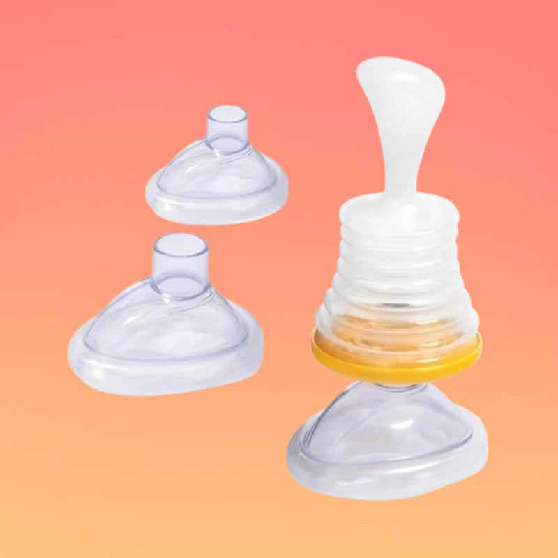kemisha Baby Food Spoon Bottle with Durable Silicone Body Manual Nasal Aspirator(White)
