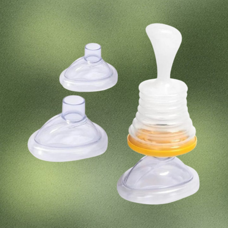 kemisha Baby Food Feeding Spoon Bottle with Leak Proof Lid Manual Nasal Aspirator(White)