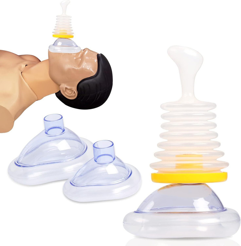 Kripara Sales Automatic Choking Rescue Device with 2 Different Mask for Kids and Adults Manual Nasal Aspirator(Transparent)