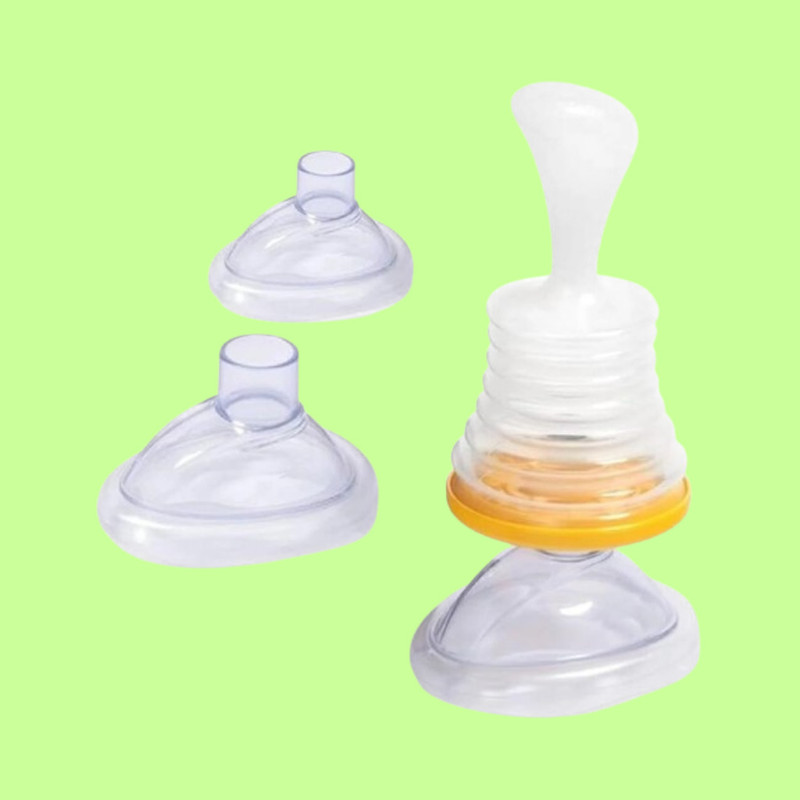 kemisha Baby Food Dispenser Spoon Bottle with Secure Fit Cap Manual Nasal Aspirator(White)