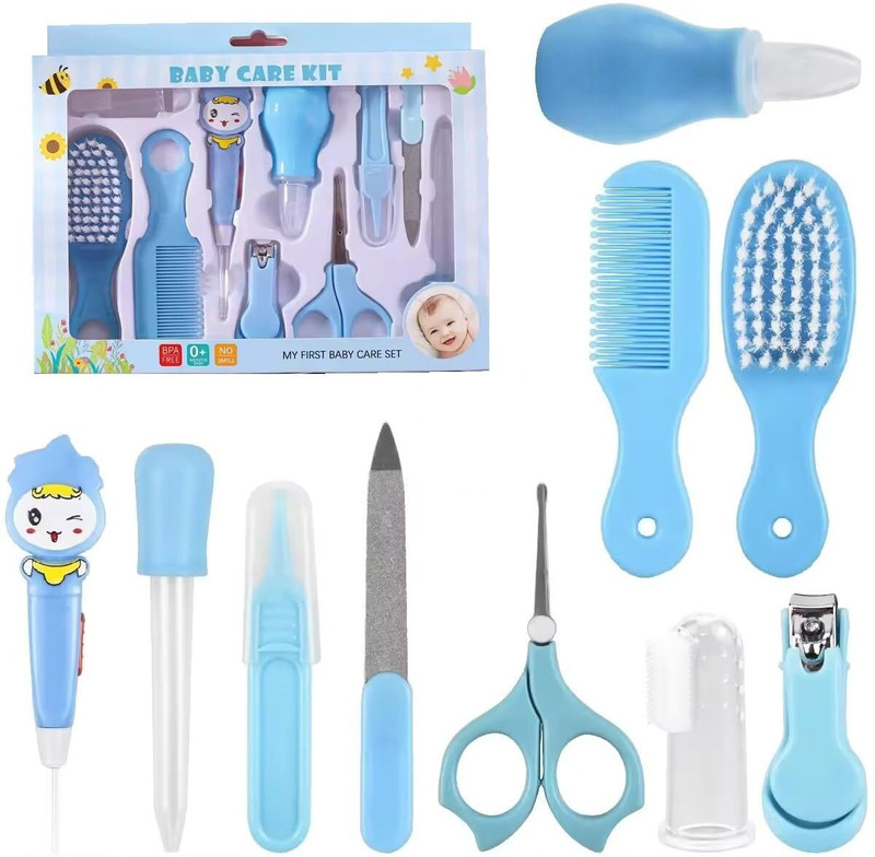PKK TRADERS 10 PCS BABY healthcare nail care new born baby care kit grooming kit(Multicolor)