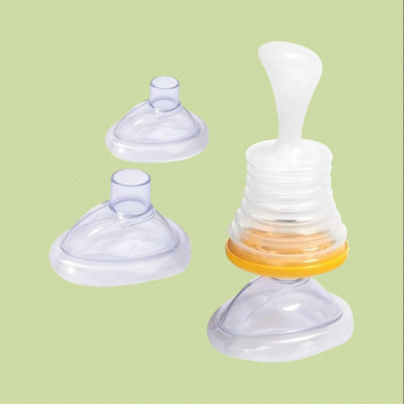 KRIMOJFAB Infant Feeding Spoon Bottle with Safe Material Build Manual Nasal Aspirator(White)