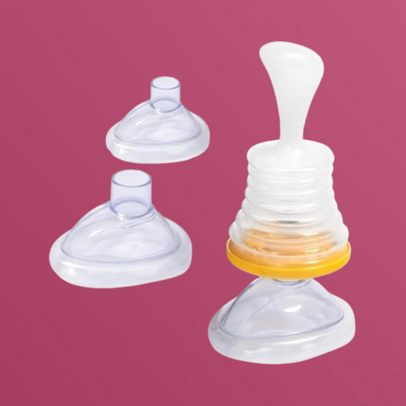 KRIJMOFAB Baby Food Spoon Bottle with Compact Travel Friendly Build Manual Nasal Aspirator(White)