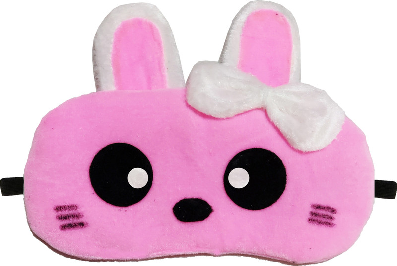 Varnar Ultra Soft Cute Baby Doll Sleeping Eye Shade Mask for Men Women Girls Boys kids Eye Shade(Pink, White)