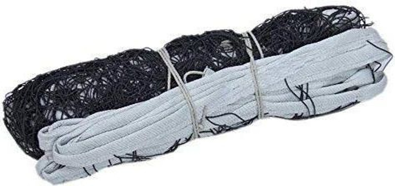 RXKART 2 Side Volleyball Net Nylon with Niwar tape Volleyball Net(Black)