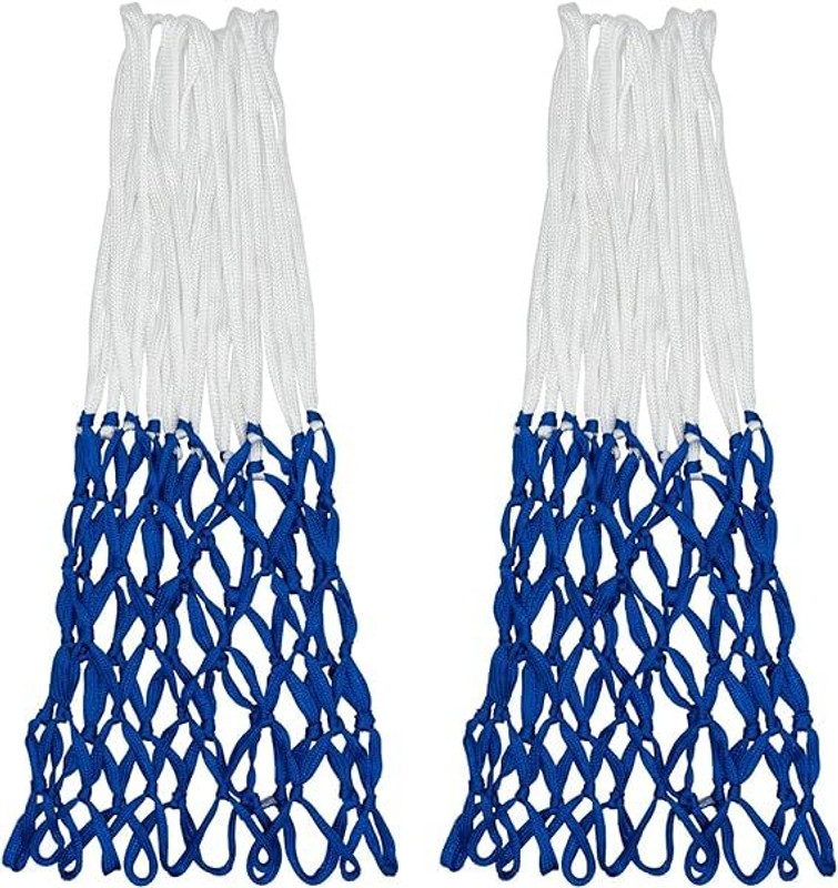 WNE Jaliwale WNE Professional Basketball Net – 12 Loops, Blue & White (2 Pieces) Basketball Net(Blue, White)