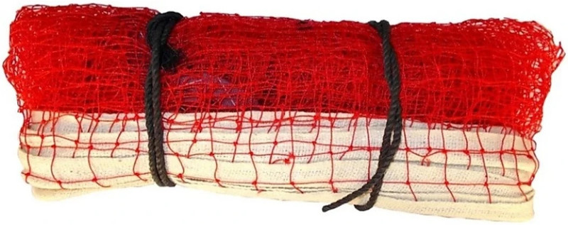 Y2M Portable badminton net nylon net red 01 Badminton Net(Red)