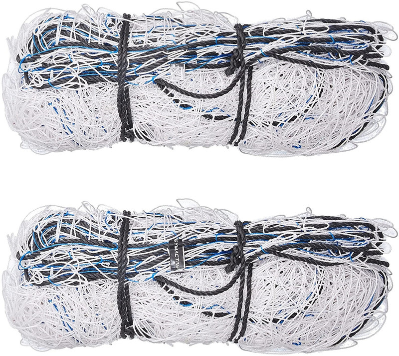 PROZONE Black Nylon International Quality Hand Ball Tournament Net Football Net(White)